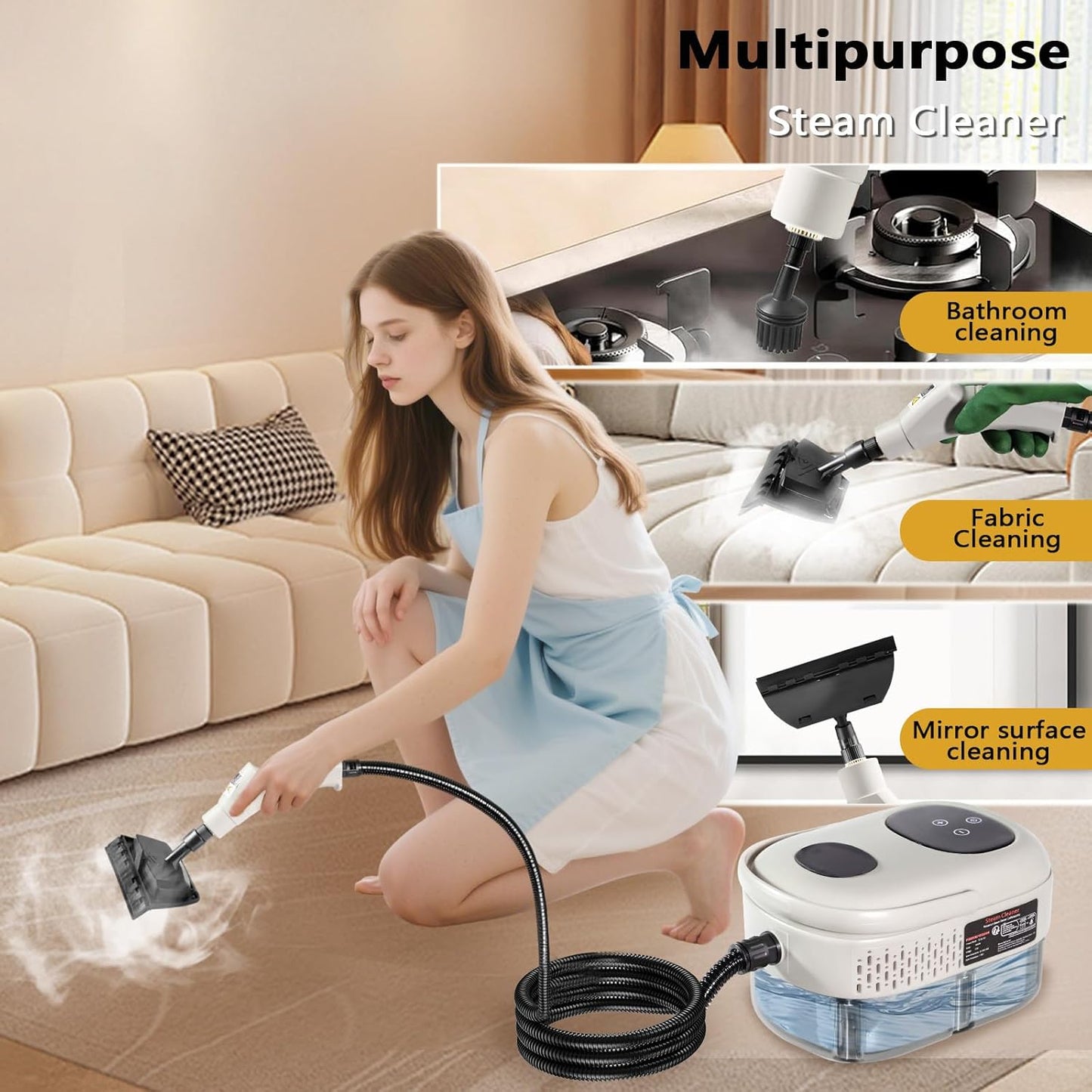 PureSteam Pro - Handheld Steam Cleaner