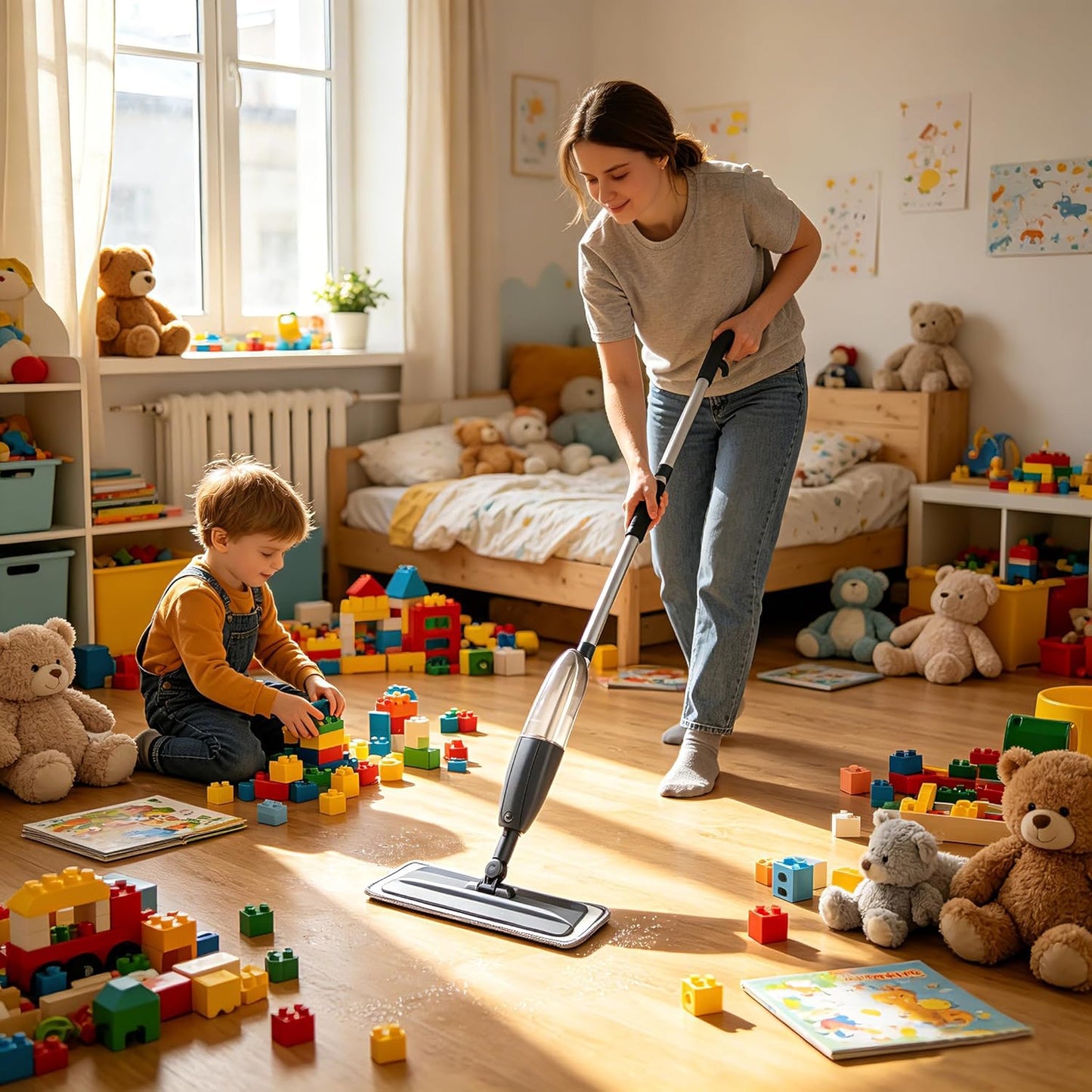 Spray Mop with 360° Rotation