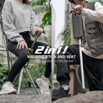 Folding Walking Stick with Seat