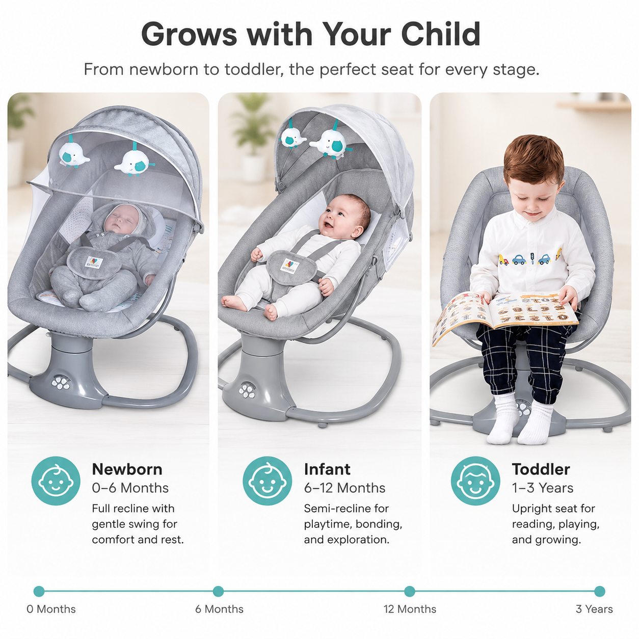 Electric Baby Swing Rocker